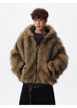 Load image into Gallery viewer, Reversible vintage faux fur jacket