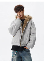 Load image into Gallery viewer, Reversible vintage faux fur jacket