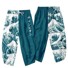 Load image into Gallery viewer, Tsunami katakana harem pants