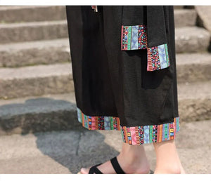 "fuyu" ankle length harem pants