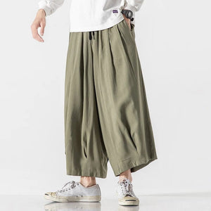 "yakedo" baggy ankle length harem pants