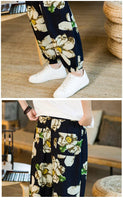 Load image into Gallery viewer, Daisy design harem pants
