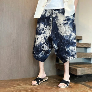 Vintage "mosaic" ankle length harem pants