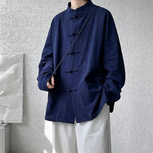 Load image into Gallery viewer, "Qīnglán" baggy Tang shirt