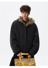 Load image into Gallery viewer, Reversible vintage faux fur jacket