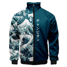 Load image into Gallery viewer, Kanagawa wave design jacket