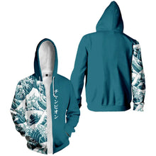 Load image into Gallery viewer, Kanagawa wave design jacket