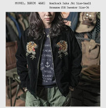Load image into Gallery viewer, Hyper Premium 2 sided double tiger bird sukajan baseball jacket
