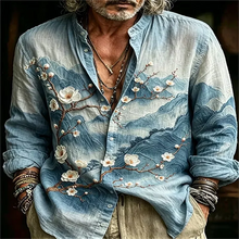 Load image into Gallery viewer, "Genka" psychedelic long sleeved shirt