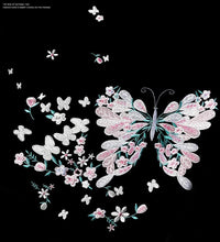 Load image into Gallery viewer, Embroidery butterflies T-shirt