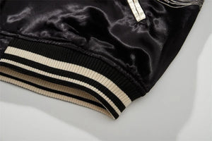 Hyper premium smoke dragon embroidery sukajan souvenir jacket