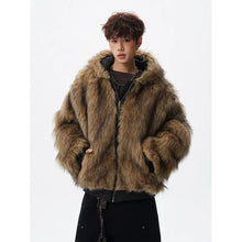 Load image into Gallery viewer, Reversible vintage faux fur jacket
