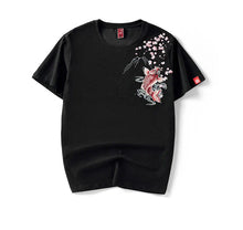Load image into Gallery viewer, Fish splash embroidery T-shirt