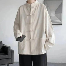 Load image into Gallery viewer, "Qīnglán" baggy Tang shirt