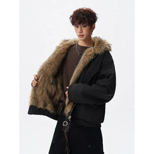 Load image into Gallery viewer, Reversible vintage faux fur jacket
