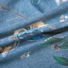 Load image into Gallery viewer, Floral flower design denim jacket