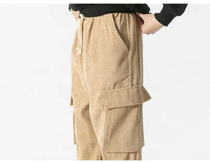 "Hotaru" corduroy cargo pants