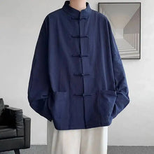 Load image into Gallery viewer, "Qīnglán" baggy Tang shirt