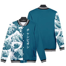 Load image into Gallery viewer, Kanagawa wave design jacket