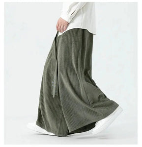 "Hideo" corduroy harem pants