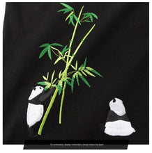 Load image into Gallery viewer, Embroidery playful panda T-shirt