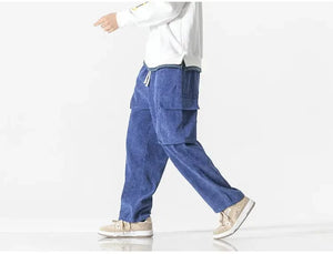 "Hotaru" corduroy cargo pants