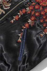 Hyper premium fierce dragons embroidery sukajan souvenir jacket