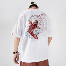 Load image into Gallery viewer, Fish splash embroidery T-shirt