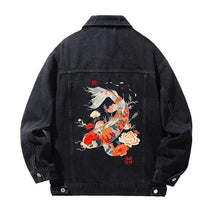 Load image into Gallery viewer, &quot;Sōryū&quot; embroidery denim vintage jacket