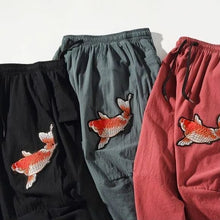 Load image into Gallery viewer, Koi fish harem pants