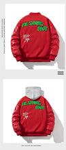 Load image into Gallery viewer, Mr. strong body varsity baseball jacket