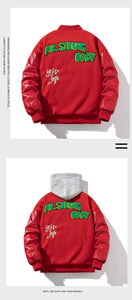 Mr. strong body varsity baseball jacket