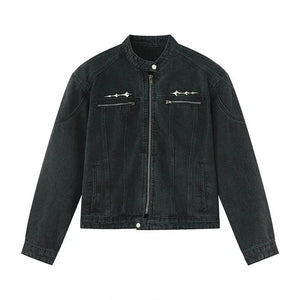 Vintage distressed ryokan denim jean jacket