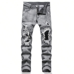 Vintage ragged "daisuki" denim jeans