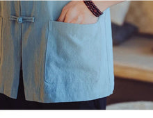 Load image into Gallery viewer, Hongmin solid Tang shirt