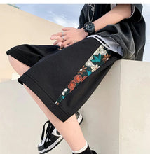 Load image into Gallery viewer, Embroidery floral design shorts