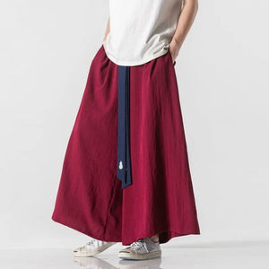 "motsu" wide bushido pants