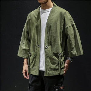 "Akira" solid kimono