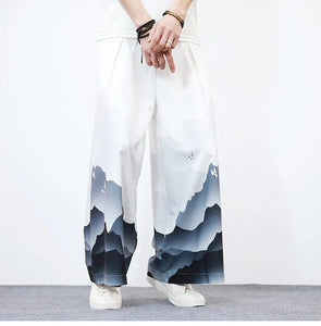 Wide bushido komorebi pants