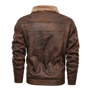 Fleece lined vintage inspired military style jacket