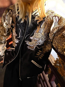 Hyper Premium embroidery Dragon Tiger sukajan jacket
