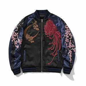 Premium sakura beast embroidery sukajan jacket