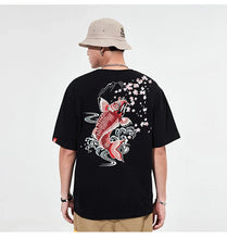 Load image into Gallery viewer, Fish splash embroidery T-shirt