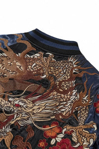 Hyper premium fierce dragons embroidery sukajan souvenir jacket