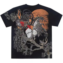 Load image into Gallery viewer, Hyper premium embroidery roosters T-shirt