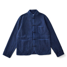 Load image into Gallery viewer, Hyper premium "Diànxuán" Tang indigo denim jacket
