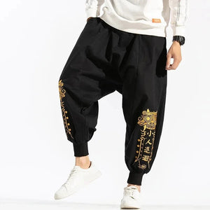 Golden puppy lion wushu sweatpants
