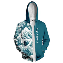Load image into Gallery viewer, Kanagawa wave design jacket