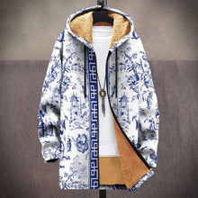 Load image into Gallery viewer, Mosaic long trench jacket