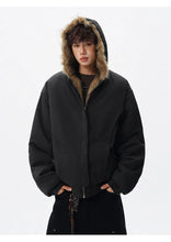 Load image into Gallery viewer, Reversible vintage faux fur jacket